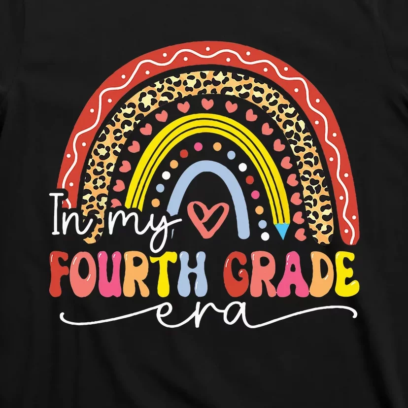 In My Fourth Grade Era Back To School First Day Rainbow T-Shirt