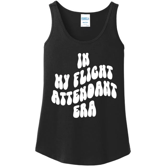 In My Flight Attendant Era Ladies Essential Tank