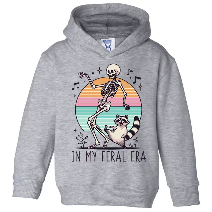 In My Feral Era Raccoon Toddler Hoodie