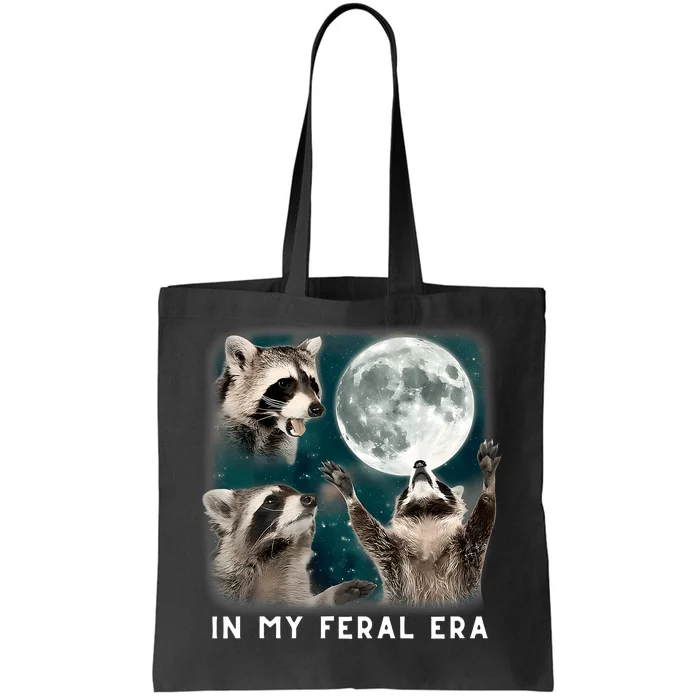 In My Feral Era Raccoon Tote Bag