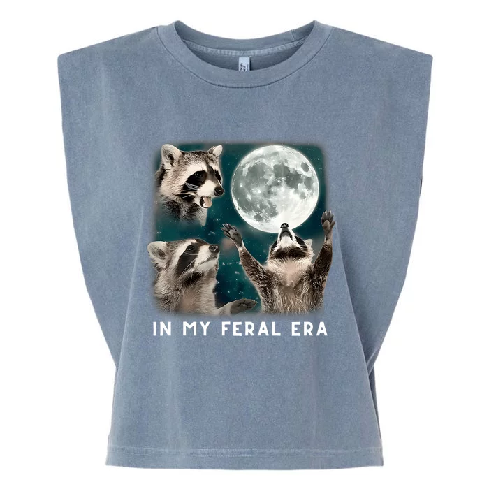 In My Feral Era Raccoon Garment-Dyed Women's Muscle Tee