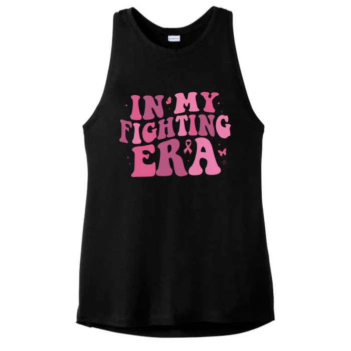 In My Fighting Era Breast Cancer Warrior Ladies Tri-Blend Wicking Tank