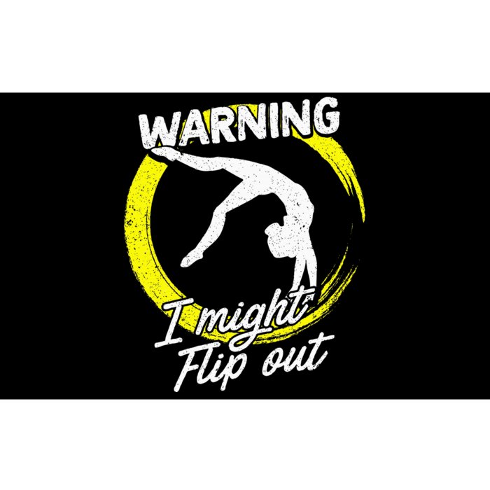 I Might Flip Out Gymnastics & Gymnast Gift Bumper Sticker