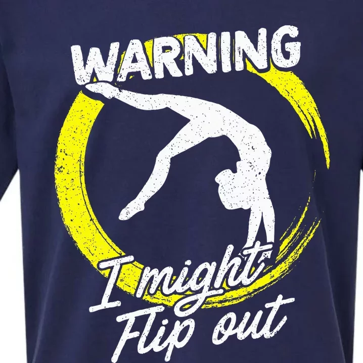 I Might Flip Out Gymnastics & Gymnast Gift Sueded Cloud Jersey T-Shirt