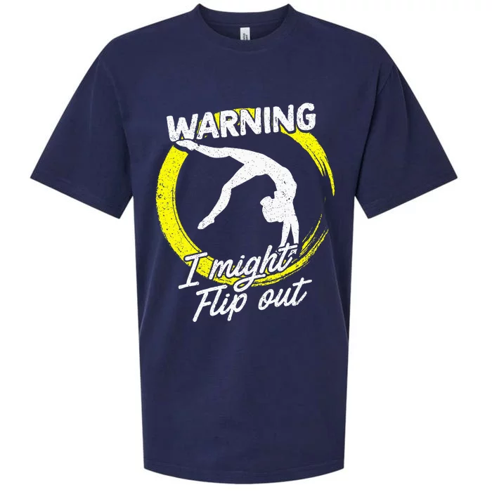 I Might Flip Out Gymnastics & Gymnast Gift Sueded Cloud Jersey T-Shirt