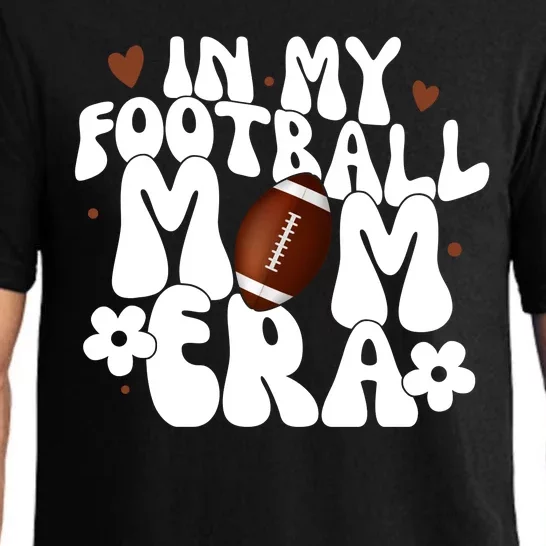 In My Football Mom Era Hearts Pajama Set