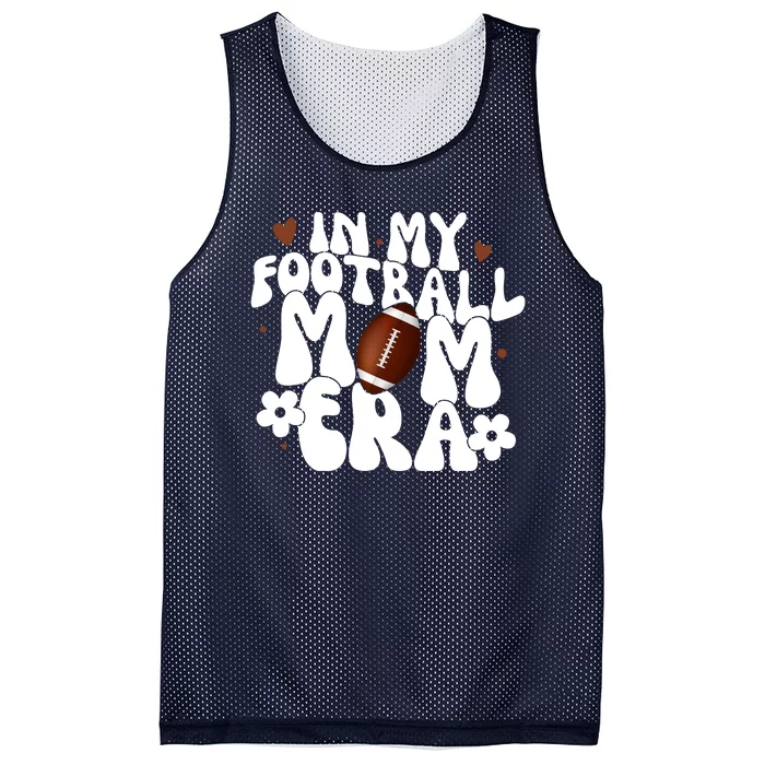 In My Football Mom Era Hearts Mesh Reversible Basketball Jersey Tank