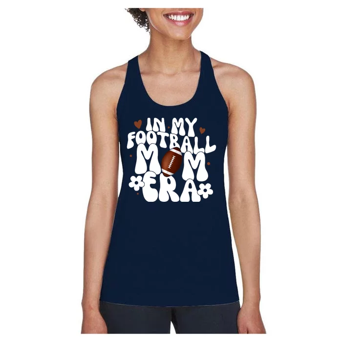 In My Football Mom Era Hearts Women's Racerback Tank