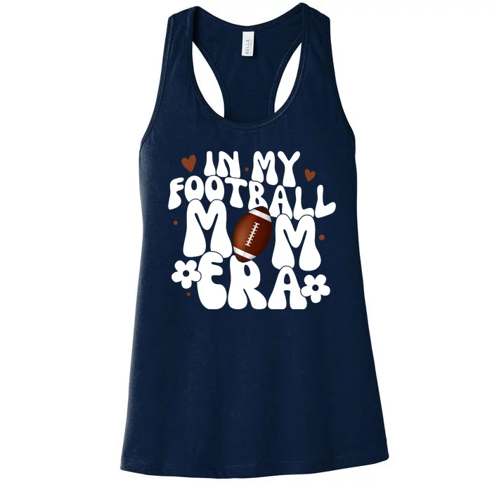 In My Football Mom Era Hearts Women's Racerback Tank