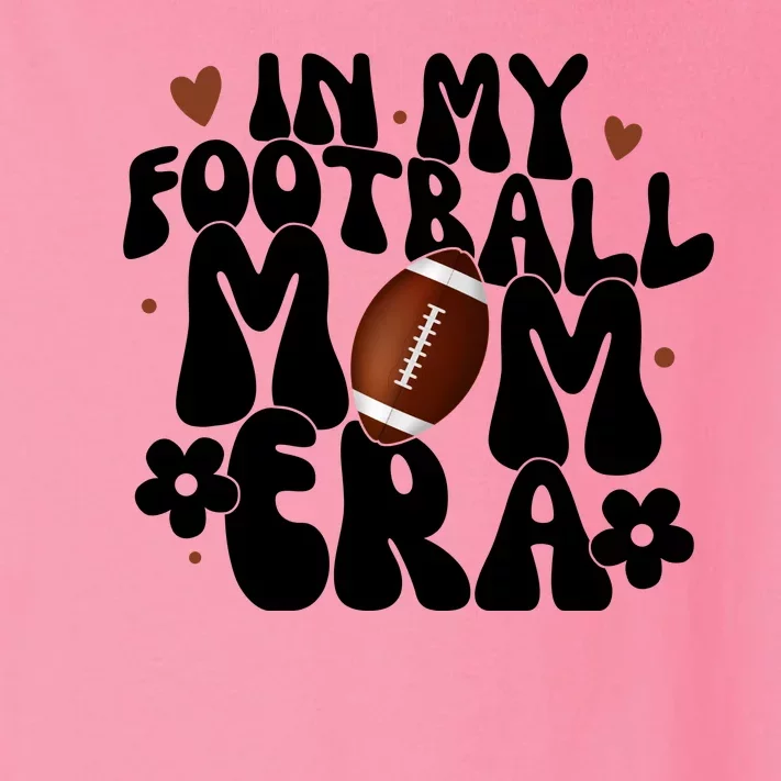 In My Football Mom Era Hearts Toddler Long Sleeve Shirt