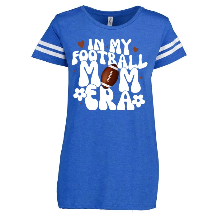 In My Football Mom Era Hearts Enza Ladies Jersey Football T-Shirt