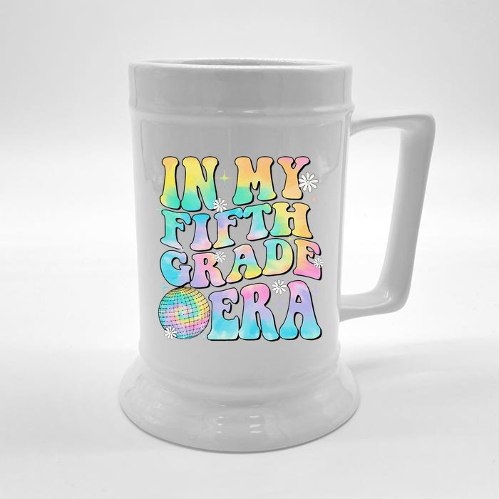 In My Fifth Grade Era 5th Grade Girl Teacher Back To School Gift Front & Back Beer Stein