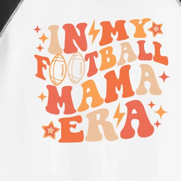 In My Football Mama Era Autumn Fall Thanksgiving Game Day Gift Toddler Fine Jersey T-Shirt