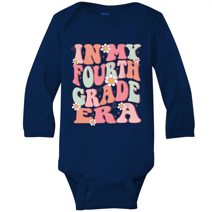 In My Fourth Grade Era Girl Back To School 4th Grade Era Baby Long Sleeve Bodysuit