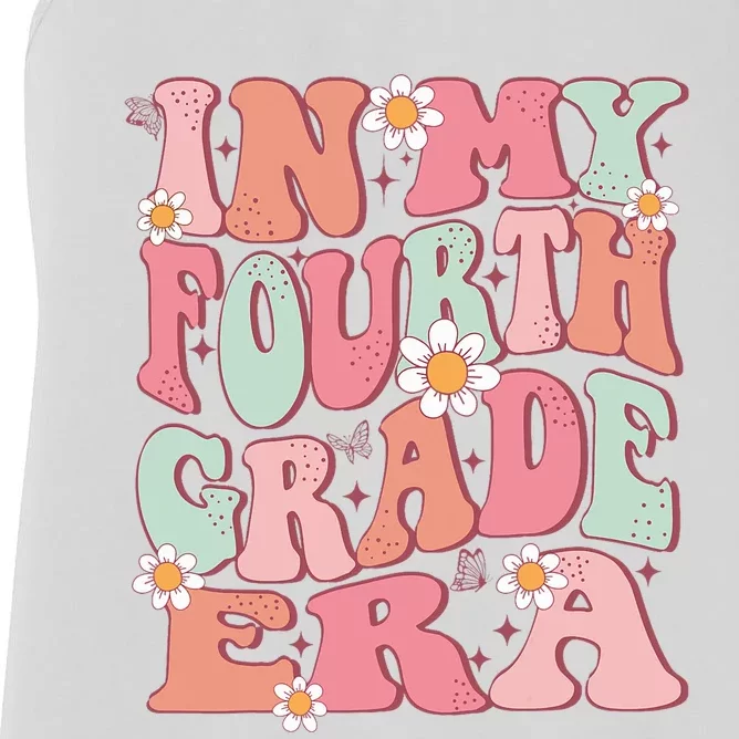 In My Fourth Grade Era Girl Back To School 4th Grade Era Women's Racerback Tank