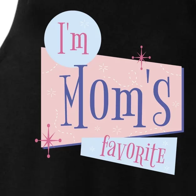 I'm Mom's Favorite Retro Ladies Tri-Blend Wicking Tank