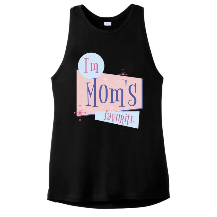 I'm Mom's Favorite Retro Ladies Tri-Blend Wicking Tank