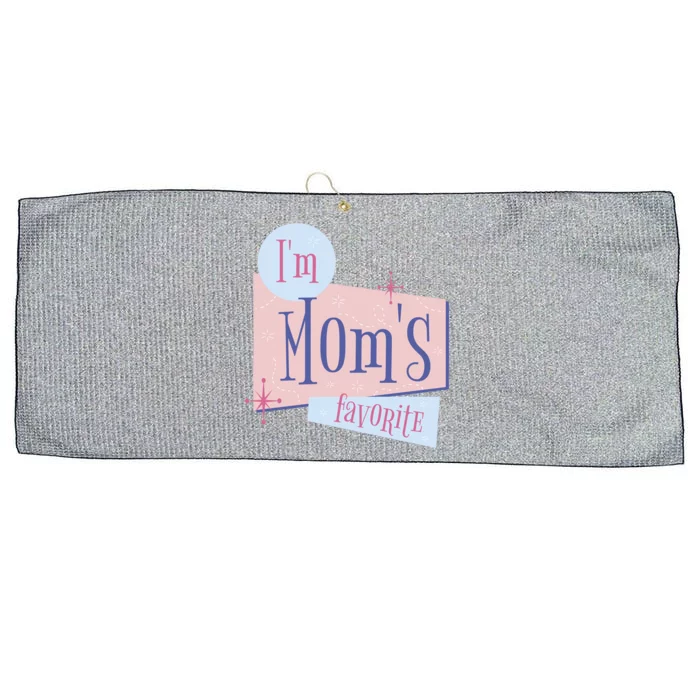 I'm Mom's Favorite Retro Large Microfiber Waffle Golf Towel