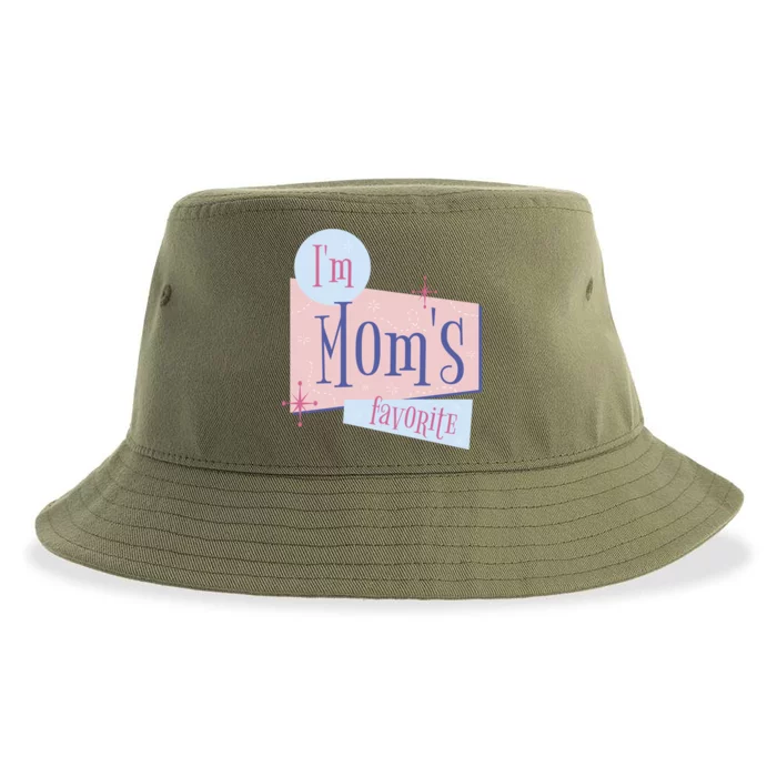 I'm Mom's Favorite Retro Sustainable Bucket Hat