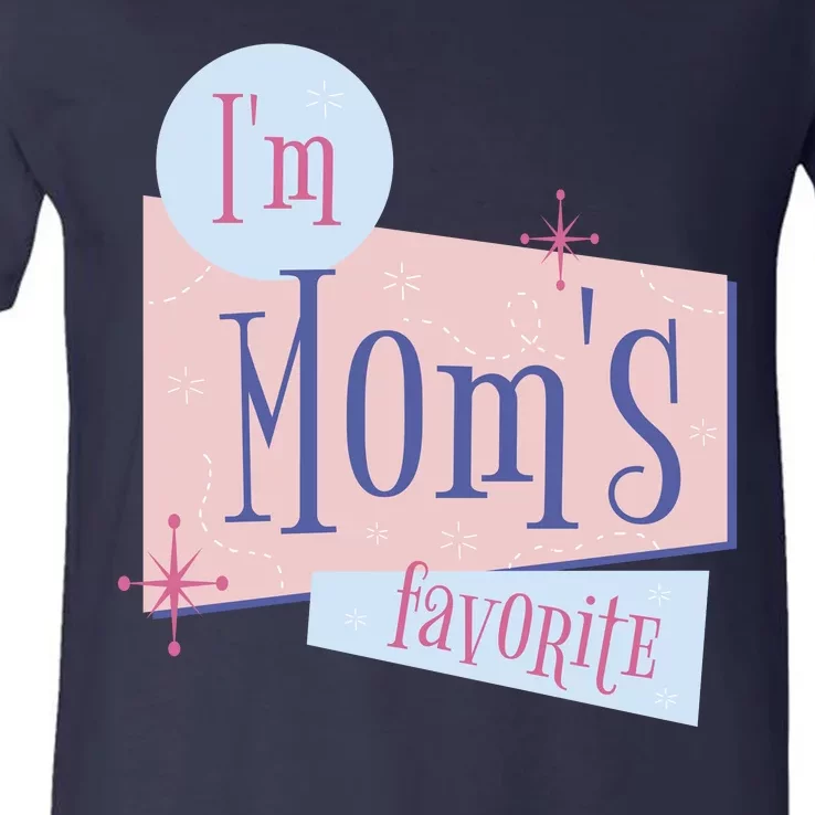 I'm Mom's Favorite Retro V-Neck T-Shirt