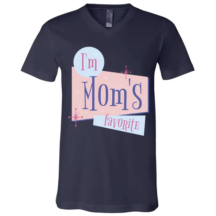 I'm Mom's Favorite Retro V-Neck T-Shirt