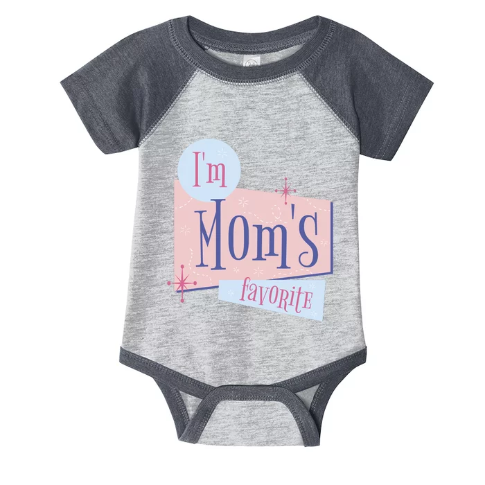 I'm Mom's Favorite Retro Infant Baby Jersey Bodysuit