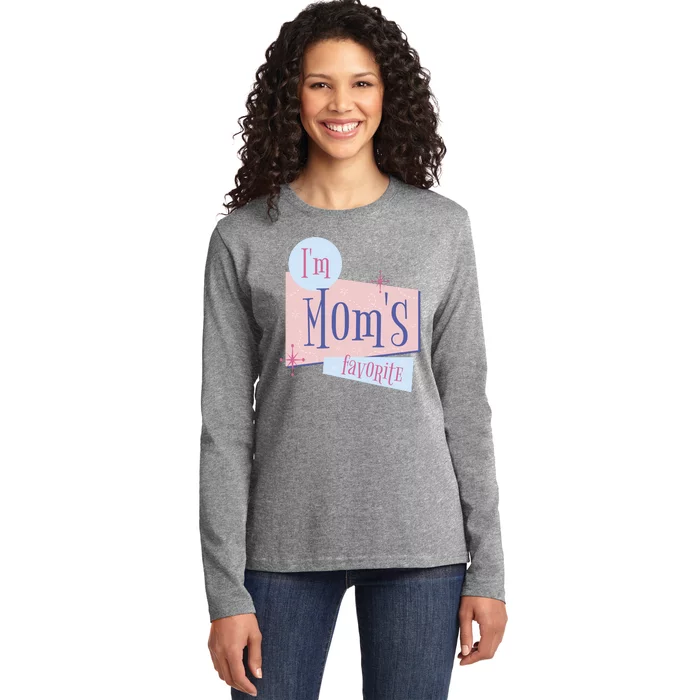 I'm Mom's Favorite Retro Ladies Long Sleeve Shirt