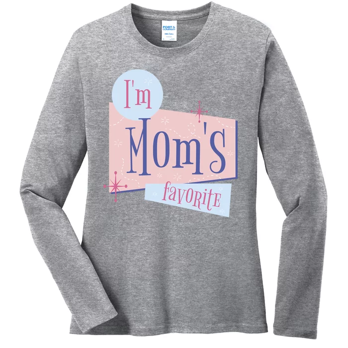 I'm Mom's Favorite Retro Ladies Long Sleeve Shirt