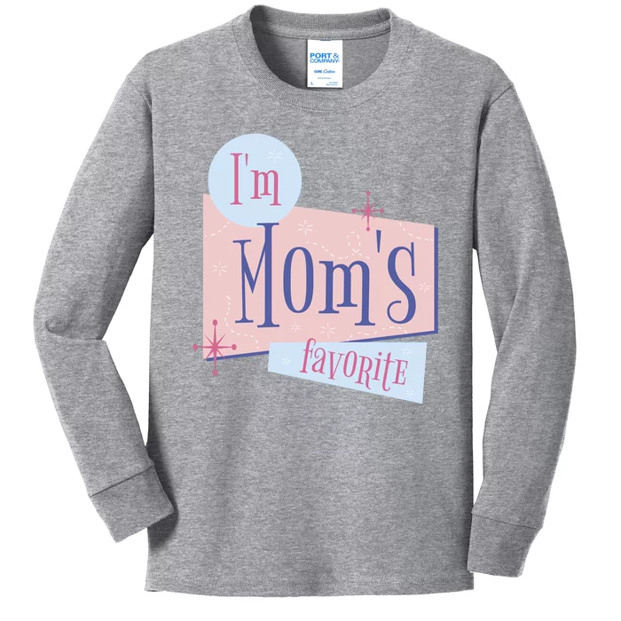 I'm Mom's Favorite Retro Kids Long Sleeve Shirt