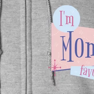 I'm Mom's Favorite Retro Full Zip Hoodie