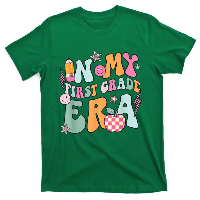 In My First Grade Era Back To School Retro Groovy 1st Grade T-Shirt