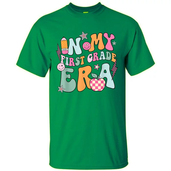 In My First Grade Era Back To School Retro Groovy 1st Grade Tall T-Shirt