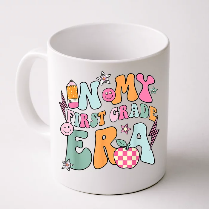 In My First Grade Era Back To School Retro Groovy 1st Grade Front & Back Coffee Mug