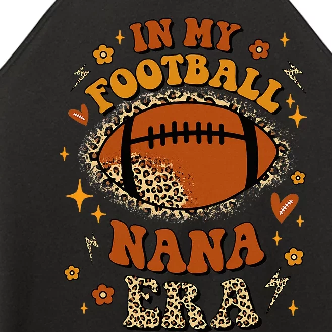 In My Football Nana Era Football Leopard Family Matching Women’s Perfect Tri Rocker Tank