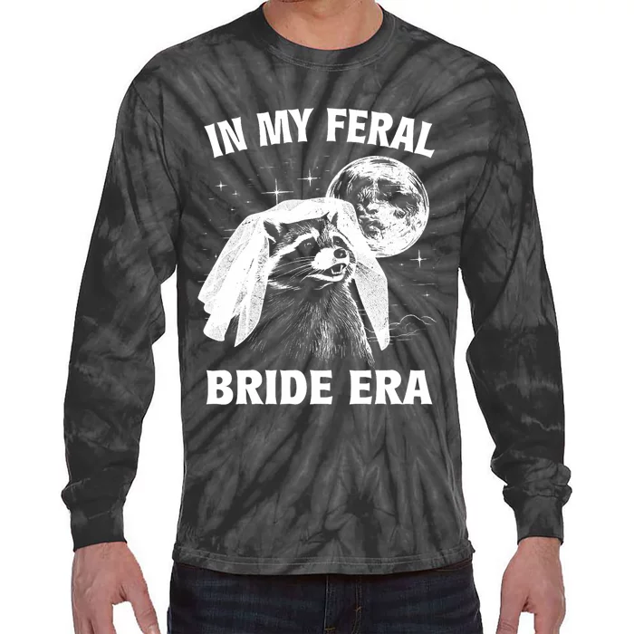 In My Feral Bride Era Raccoon Tie-Dye Long Sleeve Shirt