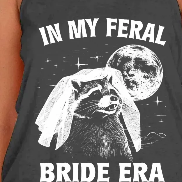 In My Feral Bride Era Raccoon Women's Knotted Racerback Tank