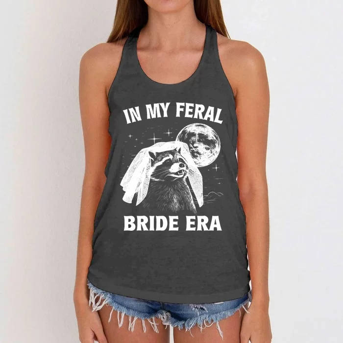 In My Feral Bride Era Raccoon Women's Knotted Racerback Tank