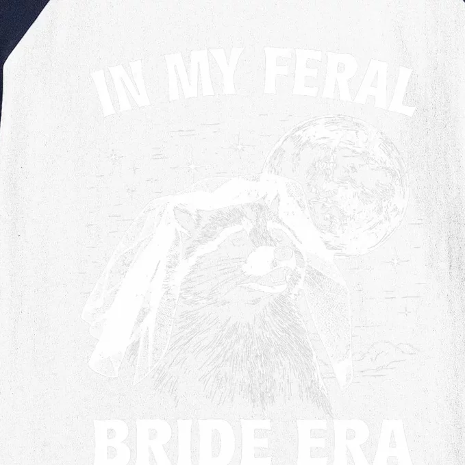 In My Feral Bride Era Raccoon Baseball Sleeve Shirt