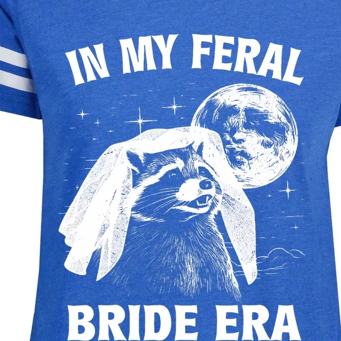 In My Feral Bride Era Raccoon Enza Ladies Jersey Football T-Shirt