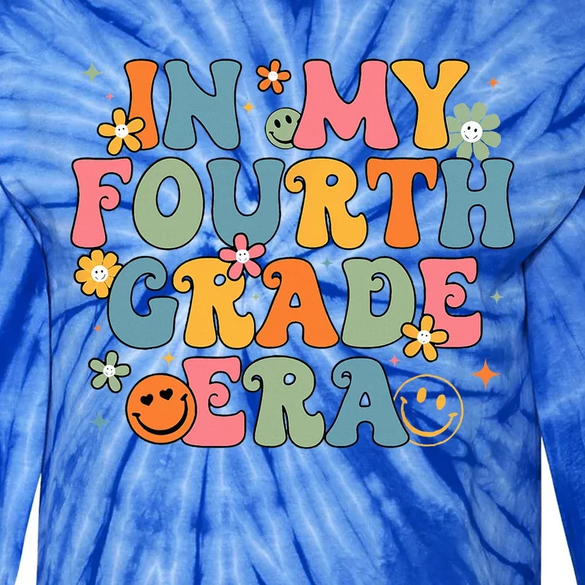 In My Fourth Grade Era Back To School 4th Grade Teacher Team Tie-Dye Long Sleeve Shirt