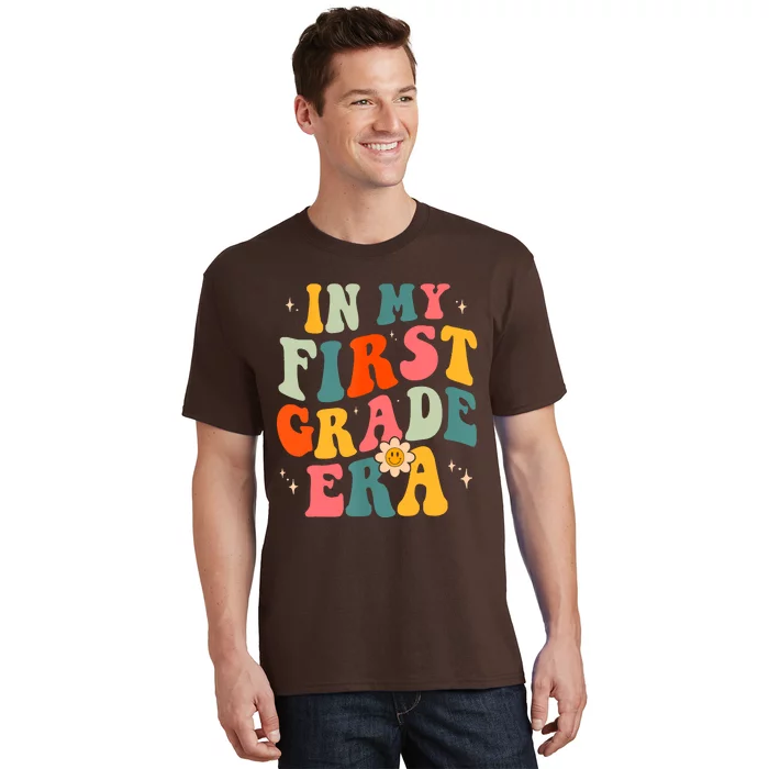 In My First Grade Era 1st Grade Teacher Groovy Retro T-Shirt