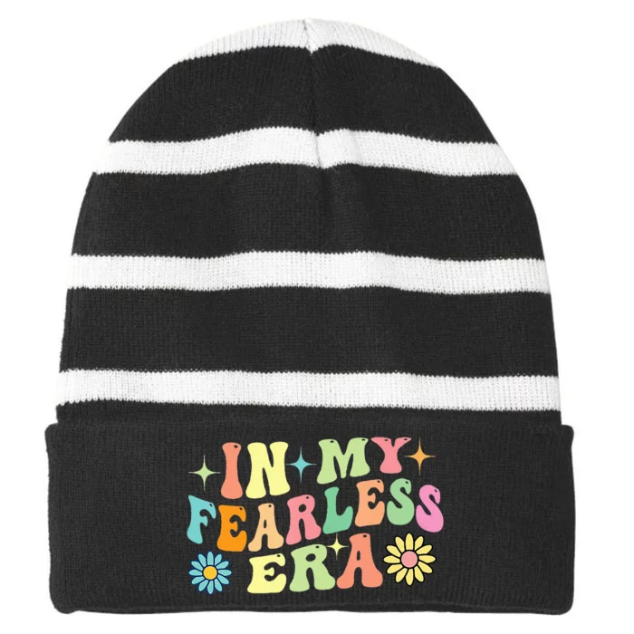 In My Fearless Era Striped Beanie with Solid Band