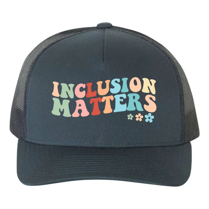 Inclusion Matters Floral Love Acceptance Yupoong Adult 5-Panel Trucker Hat