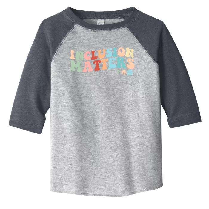 Inclusion Matters Floral Love Acceptance Toddler Fine Jersey T-Shirt