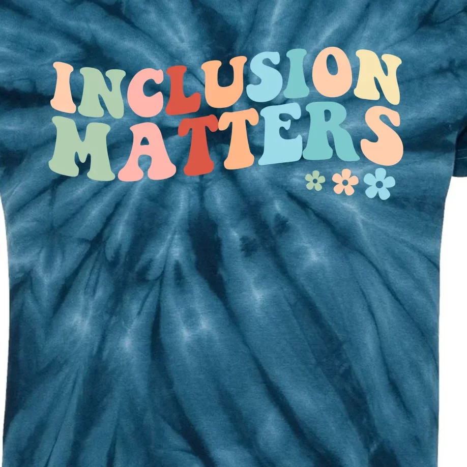 Inclusion Matters Floral Love Acceptance Kids Tie-Dye T-Shirt