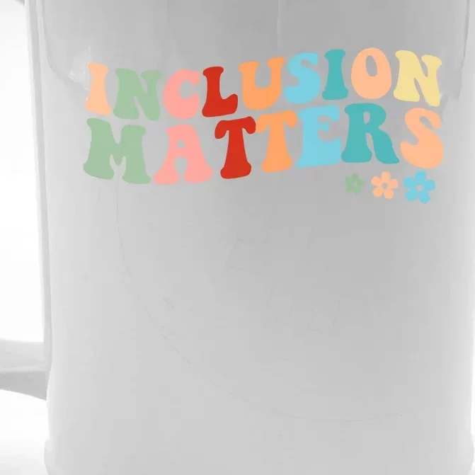 Inclusion Matters Floral Love Acceptance Front & Back Beer Stein