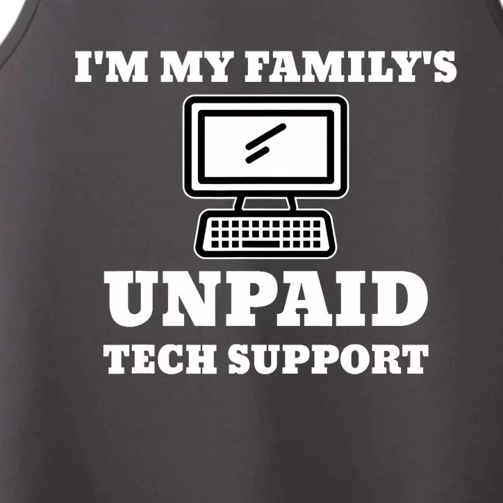 IM My FamilyS Unpaid Tech Support Funny Computer Performance Tank