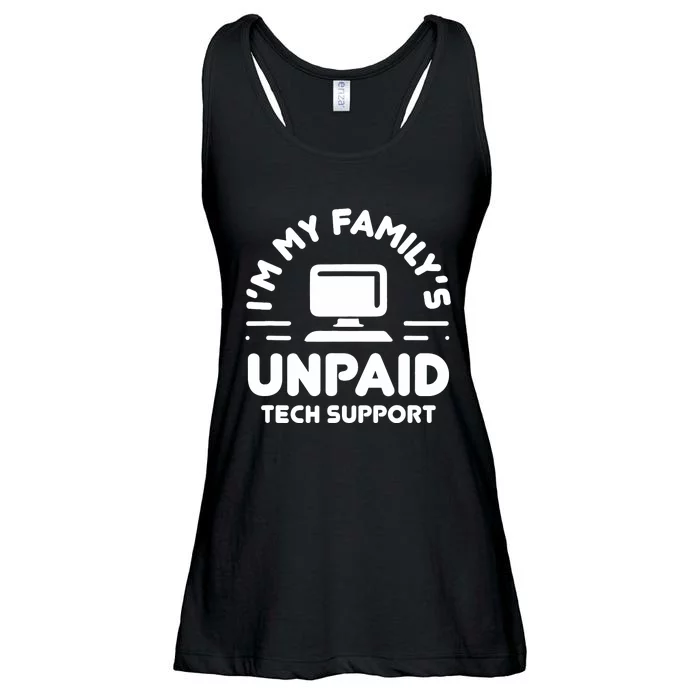 IM My FamilyS Unpaid Tech Support Funny Computer Engineer Ladies Essential Flowy Tank