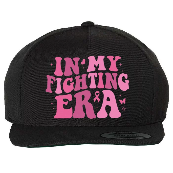 In My Fighting Era Breast Cancer Awareness Support Squad Wool Snapback Cap