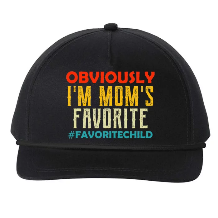 IM MomS Favorite Child Retro Son Daughter In Law Gift Idea Snapback Five-Panel Rope Hat